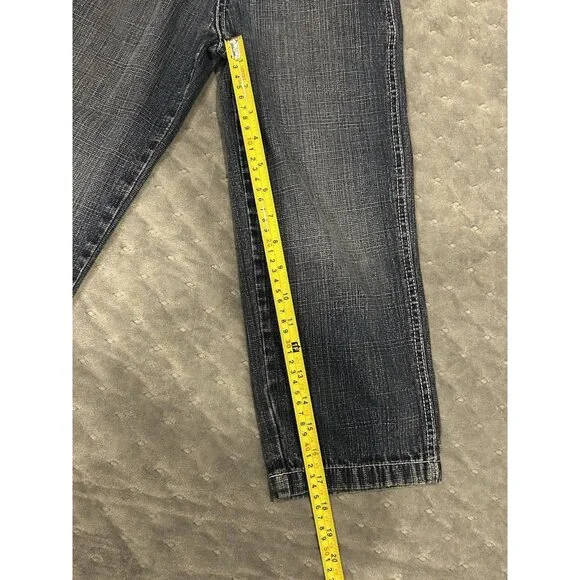 Y2K Boy’s Kid’s Size 6 Jeans Adjustable Waist Preowned Wide Leg - Picture 9 of 11